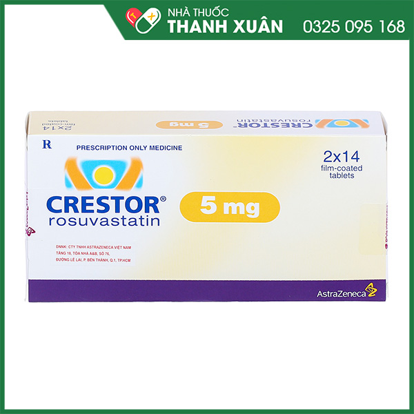 Thuốc Crestor 5mg điều trị tăng cholesterol